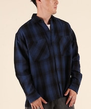 【限定】DEARLAUREL/HEAVY FLANNEL SHIRT ネルシャツ チェック柄 D25F-2601 ディアローレル メンズ ムラサキスポーツ限定