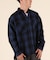 【限定】DEARLAUREL/HEAVY FLANNEL SHIRT ネルシャツ チェック柄 D25F-2601 ディアローレル メンズ ムラサキスポーツ限定