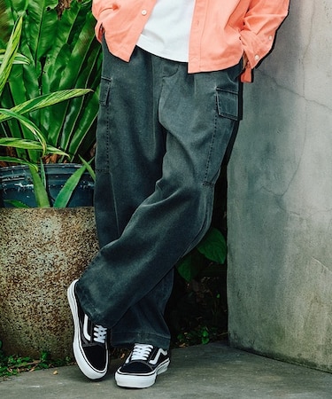 【限定】DEARLAUREL/カーゴパンツ ロングパンツ ロンパン TWILL CARGO PANTS D25F-3105 ディアローレル メンズ ムラサキスポーツ限定