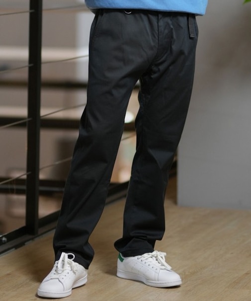 【限定】DEARLAUREL/ウェビングベルトパンツ テーパード ロンパン 無地 シンプル D24F3106 ディアローレル メンズ ムラサキスポーツ限定