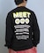 【限定】DEARLAUREL× BYRD コラボ/長袖 Tシャツ ロンT バックプリント DL25F-BYRD01 ディアローレル ×バード メンズ ムラサキスポーツ限定