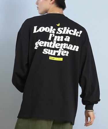 【限定】DEARLAUREL× BYRD コラボ/長袖 Tシャツ ロンT バックプリント DL25F-BYRD02 ディアローレル ×バード メンズ ムラサキスポーツ限定