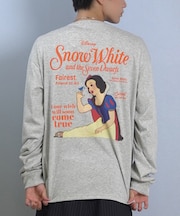 【限定】DEARLAUREL× Disney× JM コラボ/長袖 Tシャツ ロンT メンズ バックプリント 白雪姫 DL25F-JM2201 ディアローレル ×ディズニー ×ジャクソンマティス メンズ ムラサキスポーツ限定