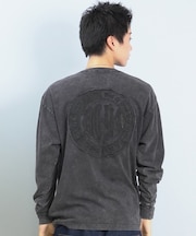 DC/長袖Tシャツ ロンT メンズ バックプリント 古着風 ヴィンテージ加工 DLT254044 ディーシー メンズ ムラサキスポーツ