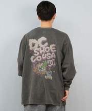 DC/長袖Tシャツ ロンT バックプリント 25 CLASH DECK LS ロンT DLT254045 ディーシー メンズ ムラサキスポーツ