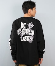 【限定】DC/長袖Tシャツ ロンT メンズ バックプリント オーバーサイズ DLT254060M ディーシー メンズ ムラサキスポーツ限定
