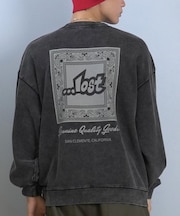 【限定】lost/長袖トレーナー スウェット バックプリント L25F-1102 ロスト メンズ ムラサキスポーツ限定