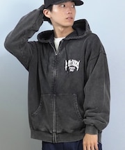 【限定】lost /長袖 ジップアップパーカー バックプリント L25F-1202 ロスト メンズ ムラサキスポーツ限定