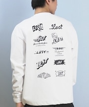 【限定】lost /長袖Tシャツ ロンT 機能素材  LOGOS LS TEE L25F-2206 ロスト メンズ ムラサキスポーツ限定