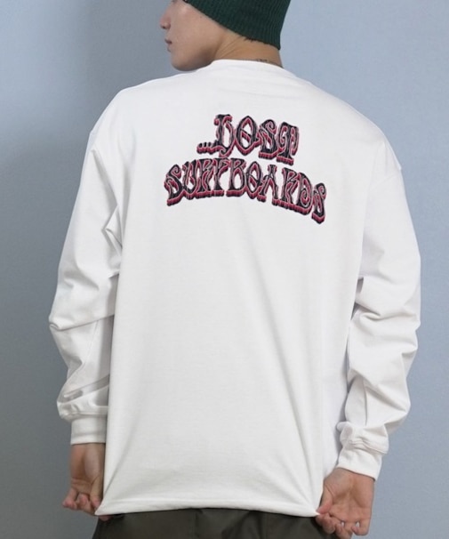 【限定】lost /長袖Tシャツ ロンT 機能素材 PISCES LOGO LS TEE L25F-2207 ロストメンズ ムラサキスポーツ限定