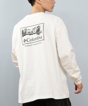 【限定】Columbia/ロンT 長袖Tシャツ バックプリント 吸湿速乾 紫外線防止 SUNRISE EDGE GRAPHIC LS T PM0929 コロンビア ユニセックス メンズ ムラサキスポーツ限定