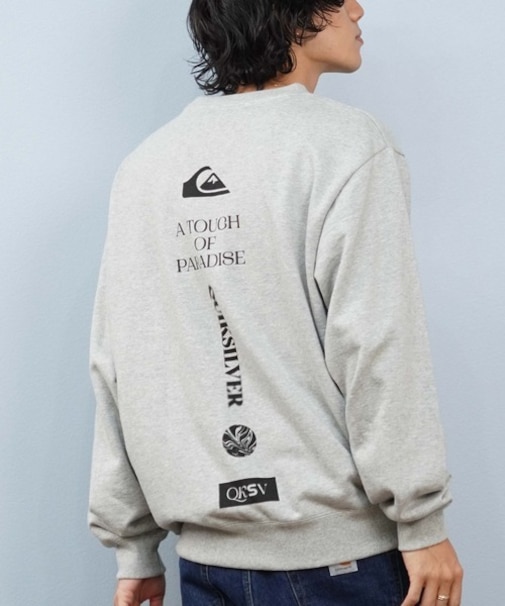 QUIKSILVER/長袖 トレーナー スウェット バックプリント QPO254005 クイックシルバー メンズ ムラサキスポーツ
