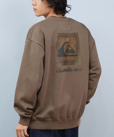 【限定】QUIKSILVER/長袖 トレーナー スウェット バックプリント QPO254602M クイックシルバー メンズ ムラサキスポーツ限定