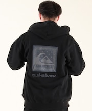 【限定】QUIKSILVER/ジップアップパーカー バックプリント 裏毛 QZP254604M  クイックシルバー メンズ ムラサキスポーツ限定