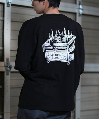 【限定】LURKING CLASS/DUMPSTAR LS TEE ST24HTM01 長袖 Tシャツ ロンT バックプリント ラーキングクラス メンズ ムラサキスポーツ限定