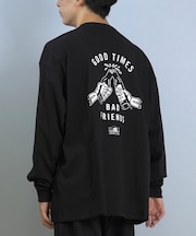 【限定】LURKING CLASS/GOOD TIMES L S TEE ST25FTM01 長袖 Tシャツ ロンT バックプリント ラーキングクラス メンズ ムラサキスポーツ限定