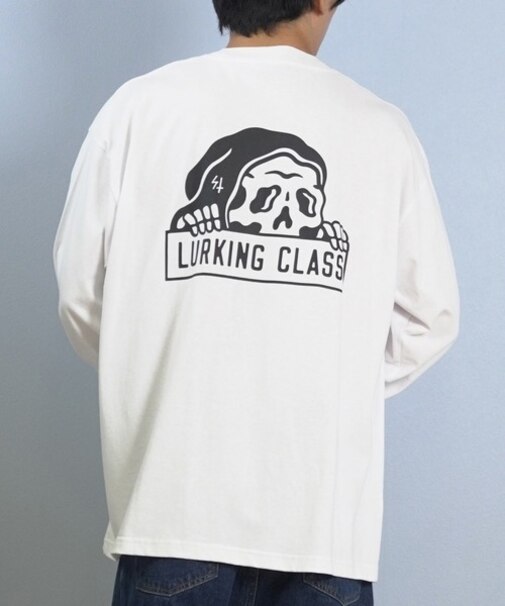 【限定】LURKING CLASS/LURKER L S TEE ST25FTM02 長袖 Tシャツ ロンT バックプリント ラーキングクラス メンズ ムラサキスポーツ限定