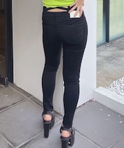 GYDA/デニムパンツ ハイウエストウエストクロススキニー ジーンズ デニム スリムフィット  072542418301 ジェイダ/レディース ムラサキスポーツ