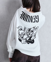 GYDA/GENUINE BUNNY スウェットパーカー プルオーバーパーカー 072552703101 ジェイダ/レディース ムラサキスポーツ