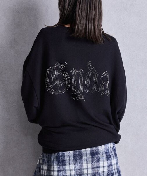 GYDA/GG BACK bijouプルオーバー ラインストーン 072552737901 トレーナー スウェット パーカー ジェイダ/レディース ムラサキスポーツ