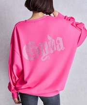 GYDA/GG BACK bijouプルオーバー ラインストーン 072552737901 トレーナー スウェット パーカー ジェイダ/レディース ムラサキスポーツ