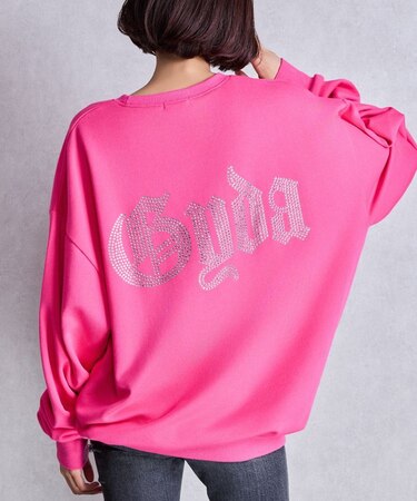 GYDA/GG BACK bijouプルオーバー ラインストーン 072552737901 トレーナー スウェット パーカー ジェイダ/レディース ムラサキスポーツ