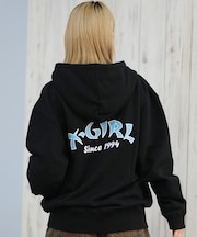 X-GIRL/ジップアップ パーカー 裏毛 バックプリント ロゴ 105253012022 エックスガール レディース ムラサキスポーツ