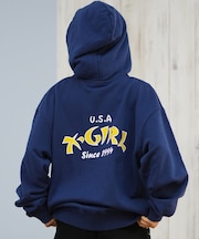 X-GIRL/ジップアップ パーカー 裏毛 バックプリント ロゴ 105253012022 エックスガール レディース ムラサキスポーツ
