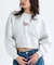 RVCA/COURT BALLOON FIT CREW トレーナー 裏起毛テリー素材 クロップド丈 スウェット BF044-003 ルーカ レディース ムラサキスポーツ