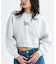 RVCA/COURT BALLOON FIT CREW トレーナー 裏起毛テリー素材 クロップド丈 スウェット BF044-003 ルーカ レディース ムラサキスポーツ