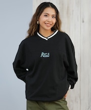 RVCA/HILLS V-NECK SWEAT S トレーナー スウェット Vネック BF044-005 ルーカ レディース ムラサキスポーツ