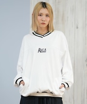 RVCA/HILLS V-NECK SWEAT S トレーナー スウェット Vネック BF044-005 ルーカ レディース ムラサキスポーツ