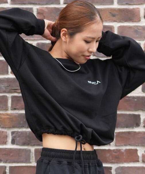 RVCA/トレーナー スウェット MINI RVCA OFF SHOULDER SWEAT SHIRT BF044-006 ルーカ レディース ムラサキスポーツ