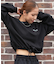 RVCA/トレーナー スウェット MINI RVCA OFF SHOULDER SWEAT SHIRT BF044-006 ルーカ レディース ムラサキスポーツ