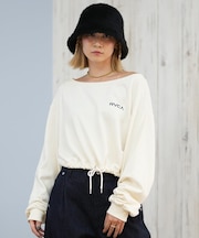 RVCA/トレーナー スウェット MINI RVCA OFF SHOULDER SWEAT SHIRT BF044-006 ルーカ レディース ムラサキスポーツ