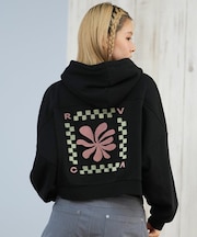 RVCA/COURT BALLOON FIT HOODIE パーカー バルーンシルエット BF044-012 ルーカ レディース ムラサキスポーツ
