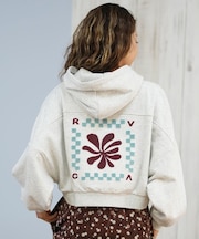 RVCA/COURT BALLOON FIT HOODIE パーカー バルーンシルエット BF044-012 ルーカ レディース ムラサキスポーツ