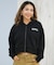 RVCA/NEAT ZIP HOODIE パーカー ジップアップフーディー クロップド丈 BF044-014 ルーカ レディース ムラサキスポーツ
