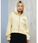 RVCA/NEAT ZIP HOODIE パーカー ジップアップフーディー クロップド丈 BF044-014 ルーカ レディース ムラサキスポーツ