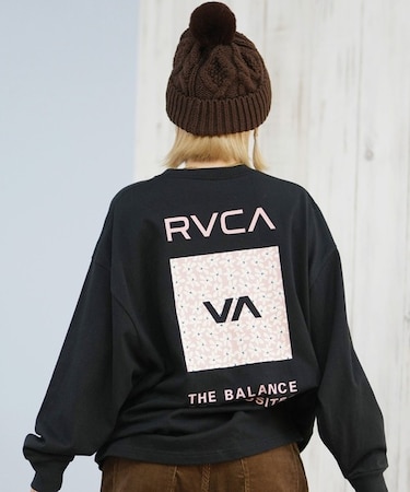 RVCA/長袖Tシャツ バックプリントロンT バンダナ柄 BF044-052 ルーカ レディース ムラサキスポーツ
