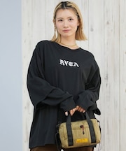RVCA/長袖Tシャツ ロンT フロントロゴ ルーズシルエット BF044-053 ルーカ レディース ムラサキスポーツ