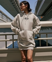 RVCA/CLASSIC HOODED DRESS ワンピース スウェット オーバーサイズ BF044-352 ルーカ レディース ムラサキスポーツ