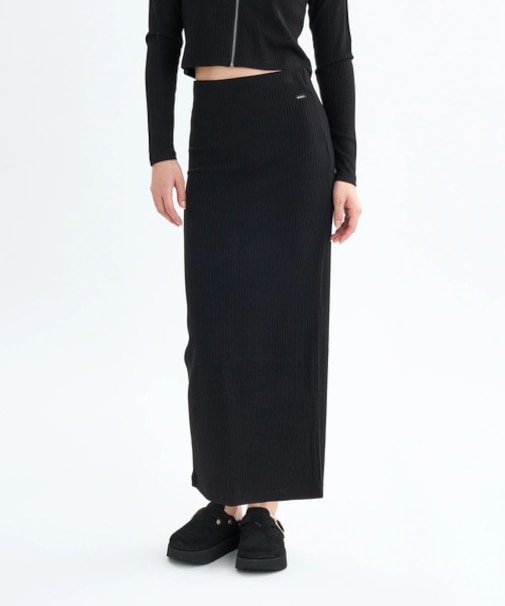 RVCA/MAXI PENCIL SKIRT スカート マキシスカート BF044-601 ルーカ/レディース ムラサキスポーツ