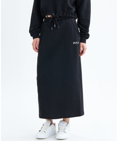 RVCA/MINI RVCA SWEAT SKIRT ロングスカートスウェット BF044-602 ルーカ /レディース ムラサキスポーツ