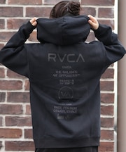 RVCA/ジップアップ パーカー バックプリント ロゴ BF044-P02 ルーカ レディース ムラサキスポーツ