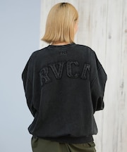 RVCA/スウェット クルーネックトレーナー BF044-P04 バックプリント 長袖 レディース ムラサキスポーツ