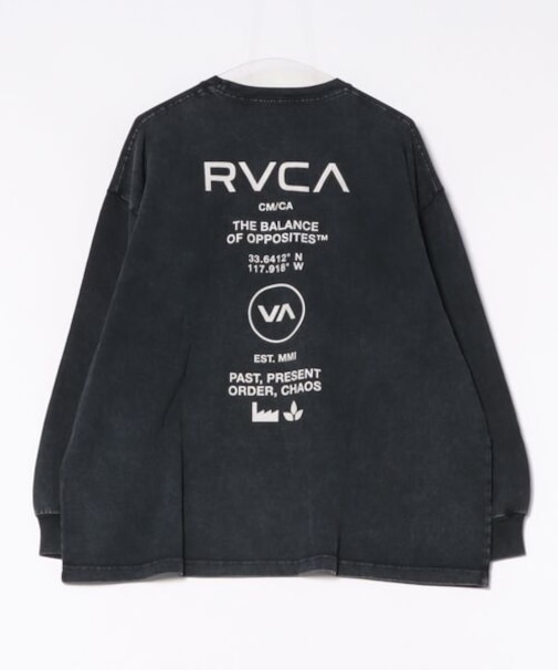 RVCA/長袖Tシャツ バックプリントロンT ルーズシルエット BF044-P50 ルーカ レディース ムラサキスポーツ