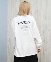 RVCA/長袖Tシャツ バックプリントロンT ルーズシルエット BF044-P50 ルーカ レディース ムラサキスポーツ