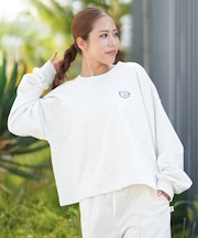 TAHCHEE/トレーナー スウェット クロップド丈 ショート丈 クルーネック TC250701-01 ターチー  レディース ムラサキスポーツ