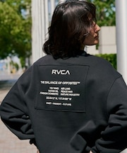 RVCA/MATCH CREW トレーナー 裏起毛テリー素材 スウェット BF044-004 ルーカ レディース ムラサキスポーツ